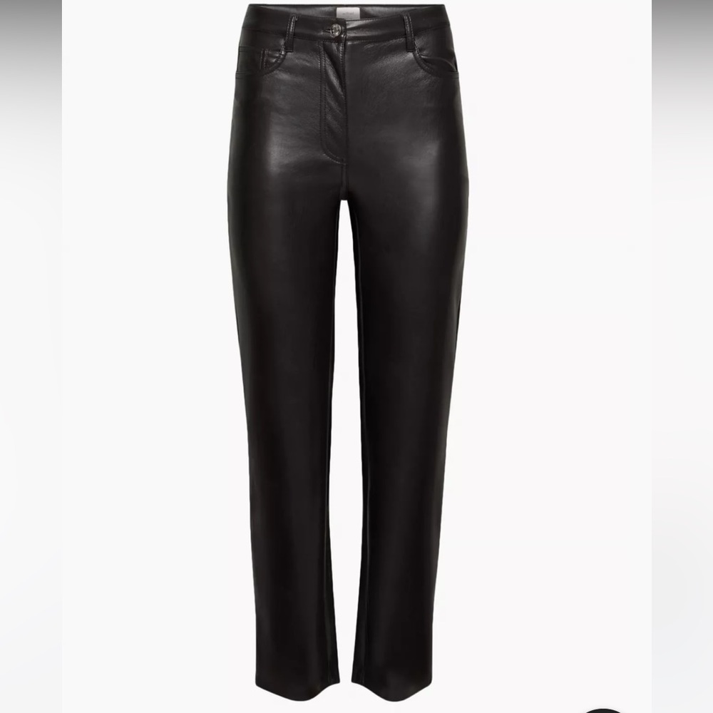 Aritzia Wilfred The Melina Pant Vegan Leather Pants Size 4